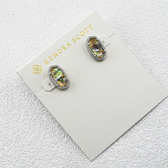 Kendra Scott Light Abalone Shell Stud Earrings - Picture 1 of 1